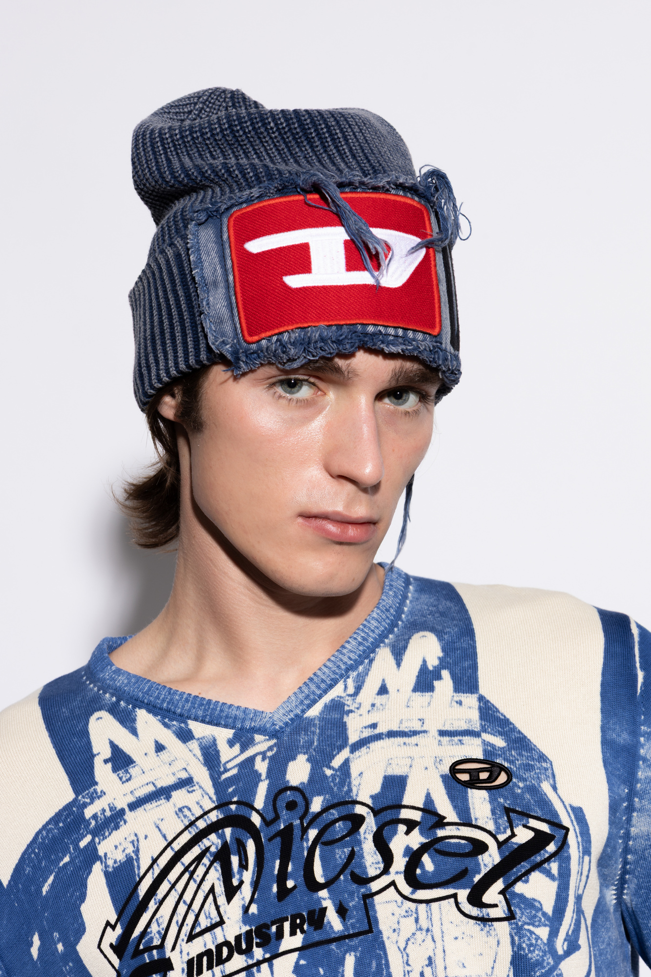 洗練されたデザイン　DIESEL K-FROK CAP A19675 ビーニー Diesel Cap 